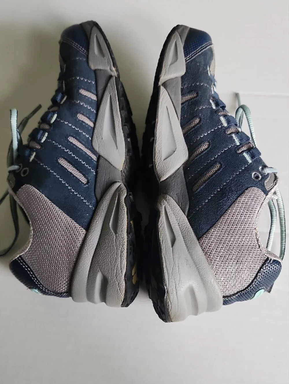 Columbia Women's Blue and Light Gray Trail Techlite Outdry Sneakers